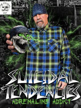 DIXXON FLANNEL x SUICIDAL TENDENCIES - ADRENALINE ADDICT Flannel - Men's 3XL